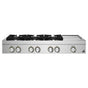 Jenn-Air - 48'' Rangetop, Rise Style, Griddle, 3-20K, 2-15K, 5K-500 Simmer