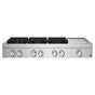 Jenn-Air - 48'' Rangetop, Noir Style, Griddle, 3-20K, 2-15K, 5K-500 Simmer