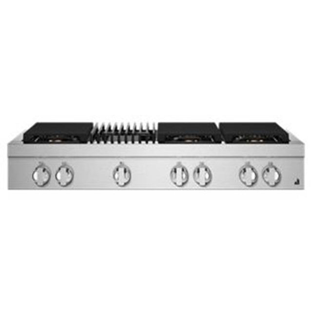Jenn-Air - 48'' Rangetop, Noir Style, Grill, 3-20K, 2-15K, 5K-500 Simmer