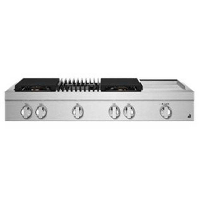 Jenn-Air - 48'' Rangetop, Noir Style, Griddle/Grill, 2-20K, 15K, 5K-500 Simmer