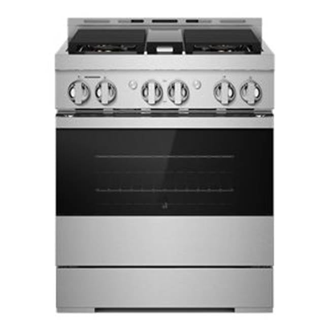 Jenn-Air - 30'' Pro-Range Gas, Noir Style, 2-20K, 15K, 5K, Dual Fan Multi-Mode True Convection