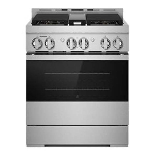 Jenn-Air - 30'' Pro-Range Gas, Noir Style, 2-20K, 15K, 5K, Dual Fan Multi-Mode True Convection