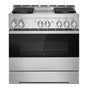 Jenn-Air - 36'' Pro-Range Gas, Noir Style, Griddle, 2-20K, 15K, 5K, Dual Fan Multi-M Ode True Convection