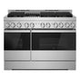 Jenn-Air - 48'' Pro-Range Gas, Steam, Noir Style, Griddle, 3-20K, 2-15K, 5K, Dual Fa N Multi-Mode True Convection