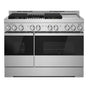 Jenn-Air - 48'' Pro-Range Gas, Noir Style, Grill/Griddle, 2-20K, 15K, 5K, Dual Fan M Ulti-Mode True Convection