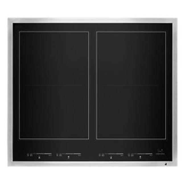 Jenn-Air - 24'' Induction Cooktop, Stainless, 4 Flex Elements - Stainless