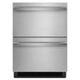 Jenn-Air - 24'' Refrigerator Double Drawer, Noir Style, Combination Ref/Frz Drawers