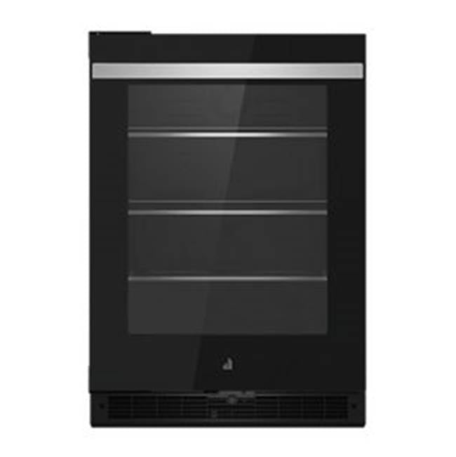 Jenn-Air - 24'' U/C Refrigerator, Noir Style, Left Hinge, Flush Design, Glass Door