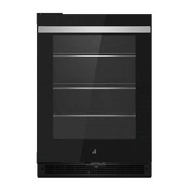 Jenn-Air - 24'' U/C Refrigerator, Noir Style, Left Hinge, Flush Design, Glass Door