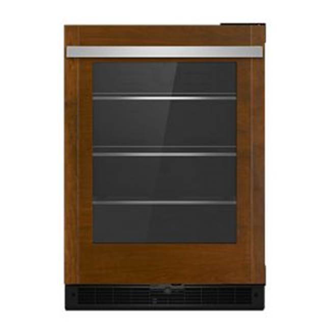 Jenn-Air - 24'' U/C Refrigerator, Overlay Style, Left Hinge, Flush Design, Glass Door