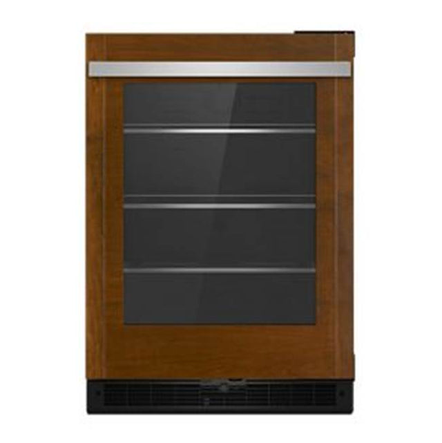 Jenn-Air - 24'' U/C Refrigerator, Overlay Style, Left Hinge, Flush Design, Glass Door