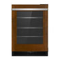 Jenn-Air - 24'' U/C Refrigerator, Overlay Style, Left Hinge, Flush Design, Glass Door