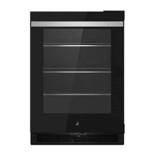 Jenn-Air - 24'' U/C Refrigerator, Noir Style, Right Hinge, Flush Design, Glass Door