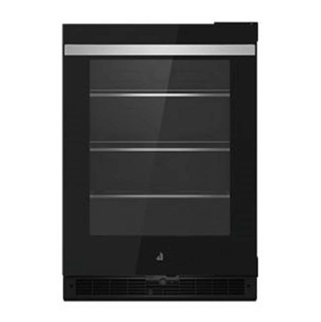 Jenn-Air - 24'' U/C Refrigerator, Noir Style, Right Hinge, Flush Design, Glass Door