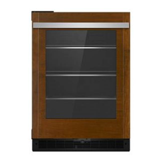 Jenn-Air - 24'' U/C Refrigerator, Overlay Style, Right Hinge, Flush Design, Glass Door