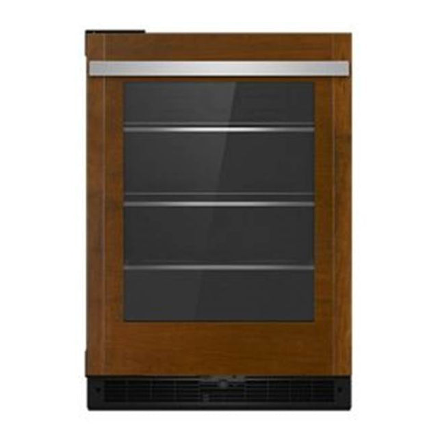 Jenn-Air - 24'' U/C Refrigerator, Overlay Style, Right Hinge, Flush Design, Glass Door