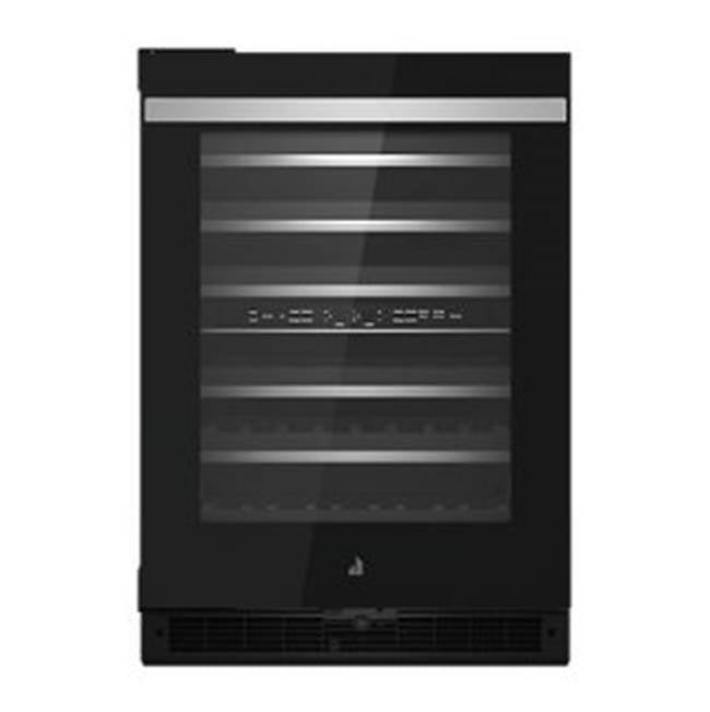 Jenn-Air - 24'' Wine Cellar, Noir Style, Dual Temp Zone, 6 Extendable Racks, Auto Defrost, Left Hinge, Flush Design