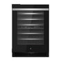 Jenn-Air - 24'' Wine Cellar, Noir Style, Dual Temp Zone, 6 Extendable Racks, Auto Defrost, Left Hinge, Flush Design