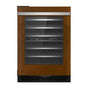Jenn-Air - 24'' Wine Cellar, Overlay, Dual Temp Zone, 6 Extendable Racks, Auto Defrost, Left Hinge, Flush Design