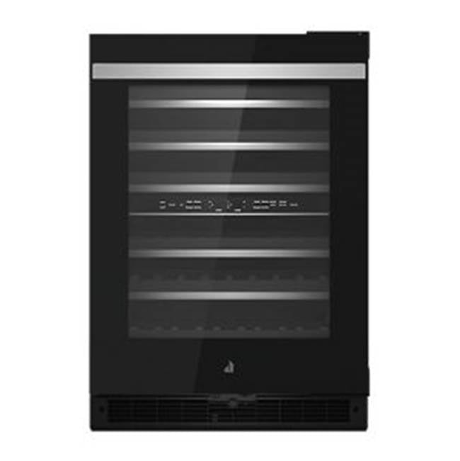 Jenn-Air - 24'' Wine Cellar, Noir Style, Dual Temp Zone, 6 Extendable Racks, Auto Defrost, Right Hinge, Flush Design