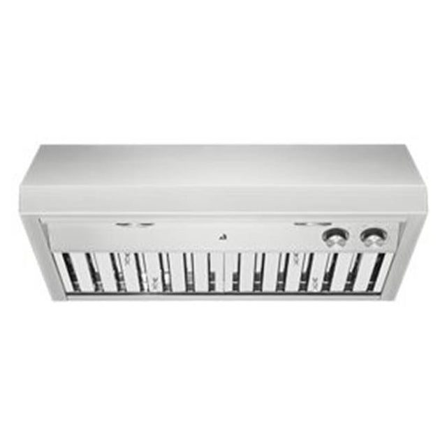 Jenn-Air - 30'', Pro-Style, Low Profile, 600 Cfm, 2 Hal W/Nite Lite, 2 Warm Lamp, 4 Speed, Knob Cntrl