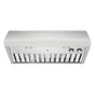 Jenn-Air - 30'', Pro-Style, Low Profile, 600 Cfm, 2 Hal W/Nite Lite, 2 Warm Lamp, 4 Speed, Knob Cntrl