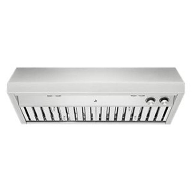 Jenn-Air - 36'', Pro-Style, Low Profile, 600 Cfm, 2 Hal W/Nite Lite, 2 Warm Lamp, 4 Speed, Knob Cntrl