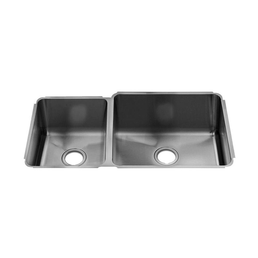 Home Refinements by Julien - Classic Sink Undermount, Double L12X16X8 R21X18X10