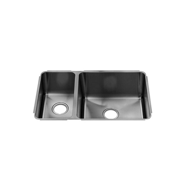 Home Refinements by Julien - Classic Sink Undermount, Double L9X16X8 R18X16X10
