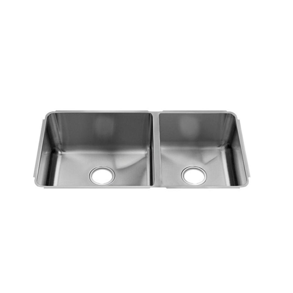 Home Refinements by Julien - Classic Sink Undermount, Double L18X16X10 R12X16X8