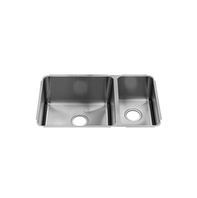 Home Refinements by Julien - Classic Sink Undermount, Double L18X16X10 R9X16X8