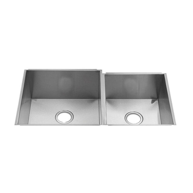 Home Refinements by Julien - Urbanedge Sink Undermount, Double L18X18X10 R15X16X8