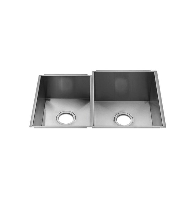 Home Refinements by Julien - Urbanedge Sink Undermount, Double L12X16X8 R15X18X10
