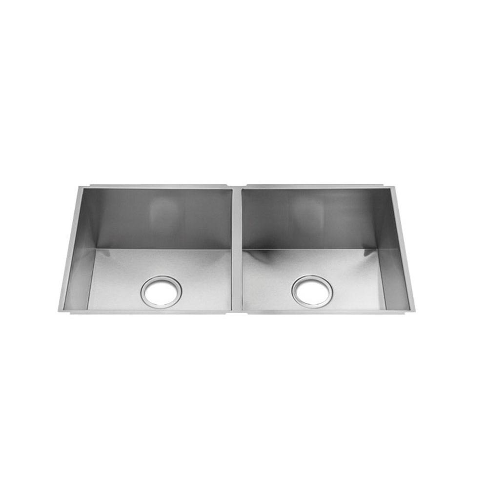 Home Refinements by Julien - Urbanedge Sink Undermount, Double L15X16X8 R15X16X8