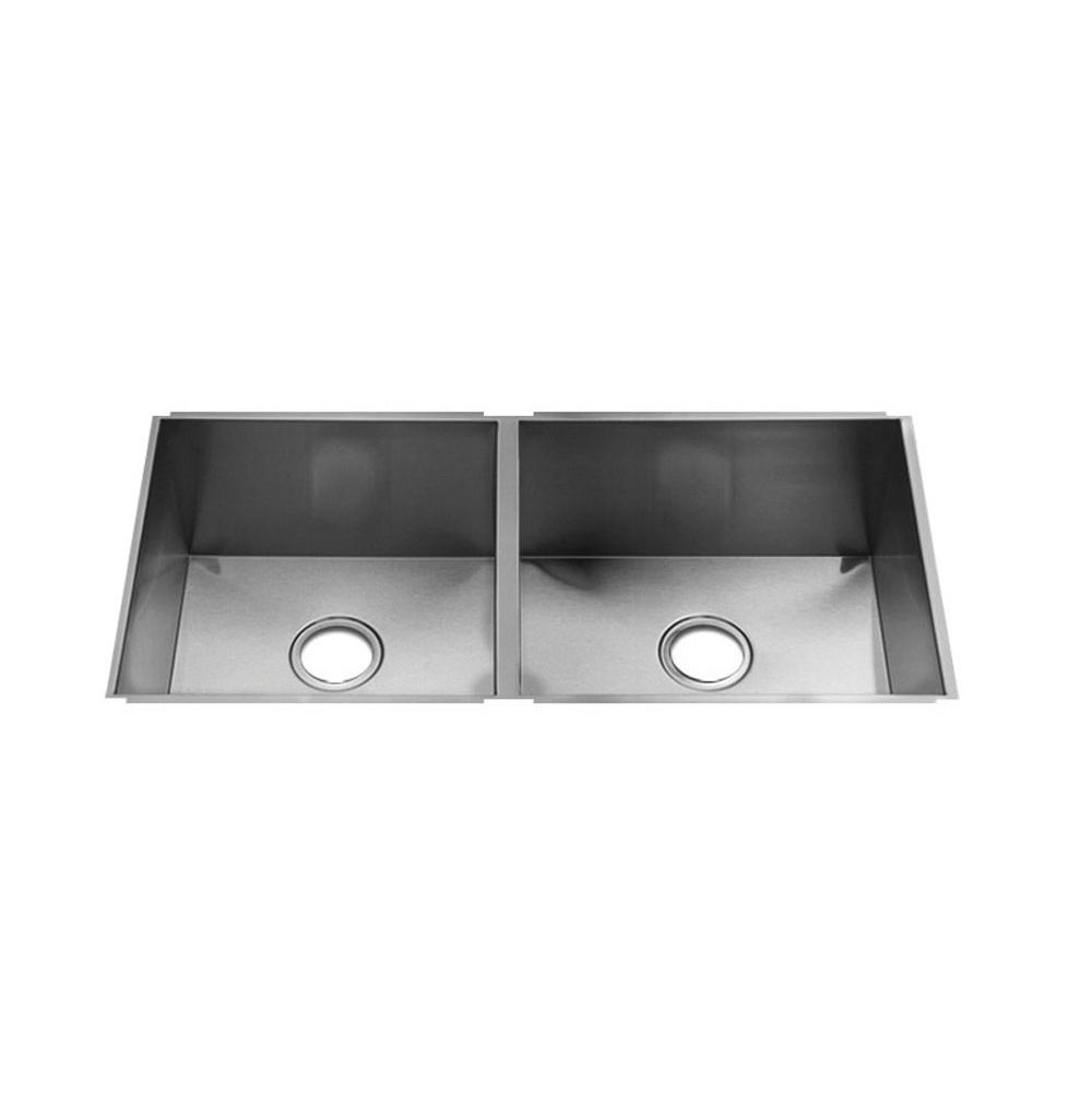 Home Refinements by Julien - Urbanedge Sink Undermount, Double L15X16X8 R18X16X10
