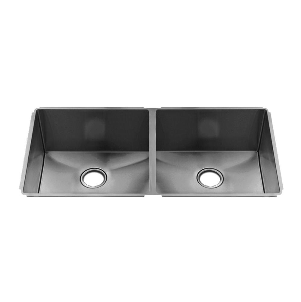 Home Refinements by Julien - J7 Sink Undermount, Double L18X16X8 R18X16X8