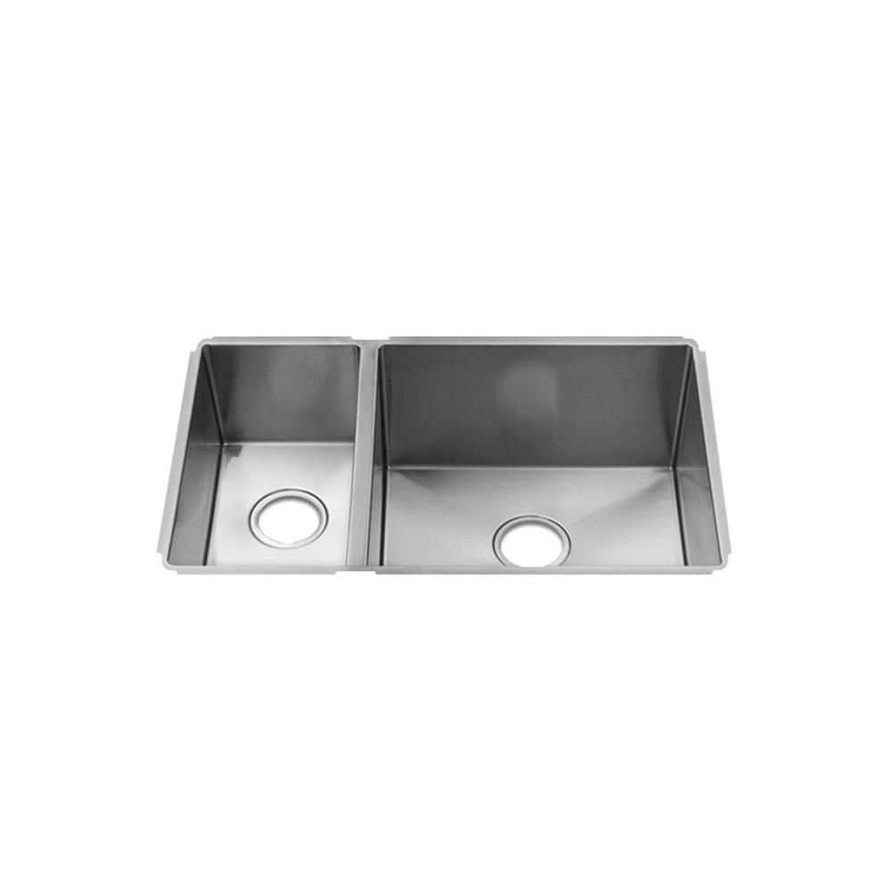 Home Refinements by Julien - J7 Sink Undermount, Double L9X16X8 R18X16X10