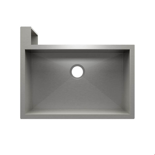 Home Refinements by Julien - Socialcorner Sink Undermount Flat Aprons Left Corner, Single 29X18X10