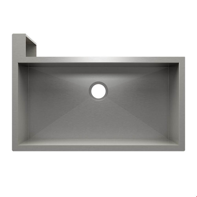 Home Refinements by Julien - Socialcorner Sink Undermount Flat Aprons Left Corner, Single 35X18X10