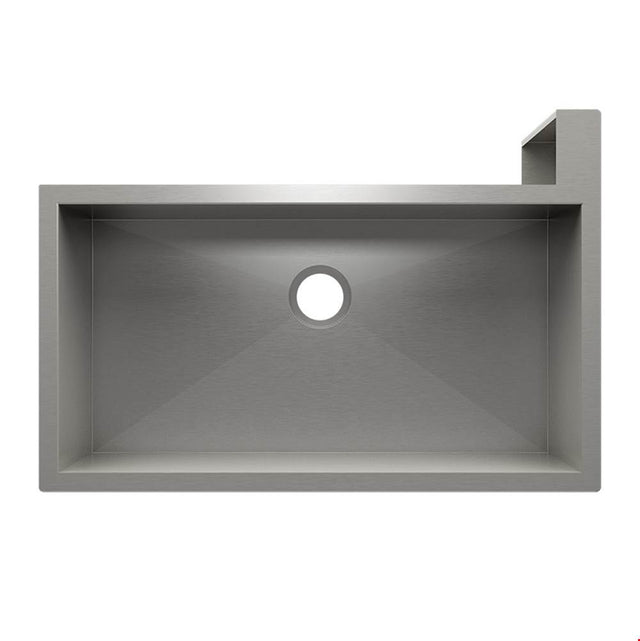 Home Refinements by Julien - Socialcorner Sink Undermount Flat Aprons Right Corner, Single 35X18X10