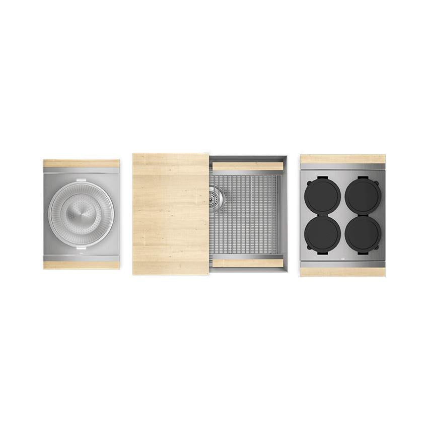 Home Refinements by Julien - Smartstation Kit, Undermount Sink, Maple Acc., Single 24X18X10