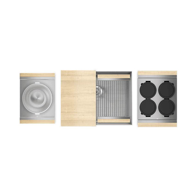 Home Refinements by Julien - Smartstation Kit, Undermount Sink, Maple Acc., Single 24X18X10