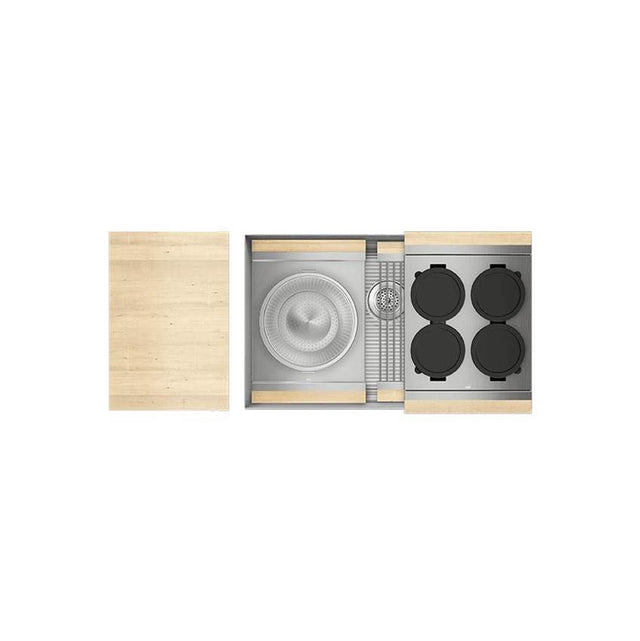 Home Refinements by Julien - Smartstation Kit, Undermount Sink, Maple Acc., Single 30X18X10