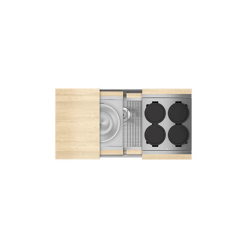 Home Refinements by Julien - Smartstation Kit, Undermount Sink, Maple Acc., Single 36X18X10