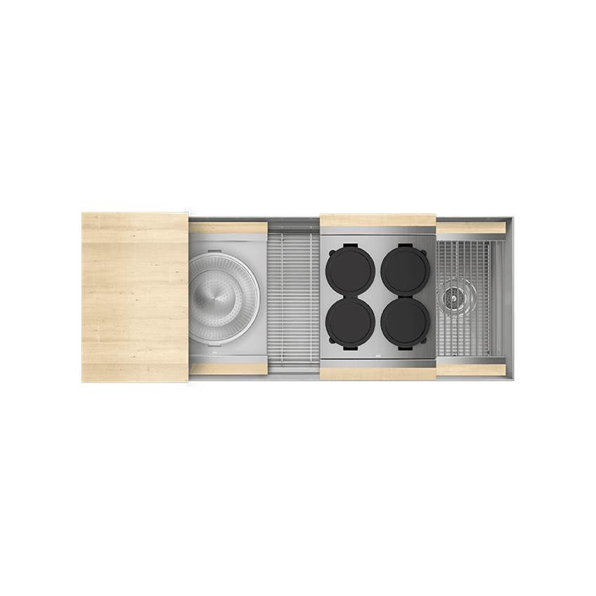 Home Refinements by Julien - Smartstation Kit, Undermount Sink, Maple Acc., Single 48X18X10