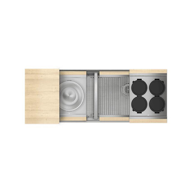 Home Refinements by Julien - Smartstation Kit, Undermount Sink, Maple Acc., Dbl L24X18X10 R24X18X10