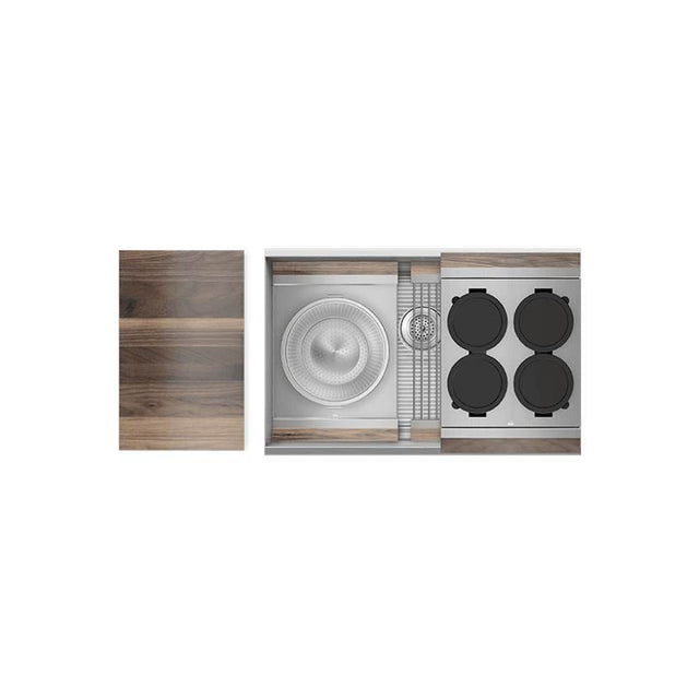 Home Refinements by Julien - Smartstation Sink Reveal Undermount, Walnut Acc., Single 30X17X10