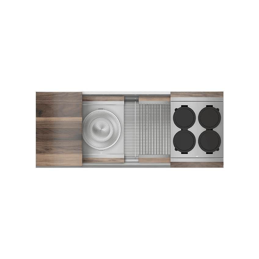 Home Refinements by Julien - Smartstation Sink Reveal Undermount, Walnut Acc., Single 48X17X10