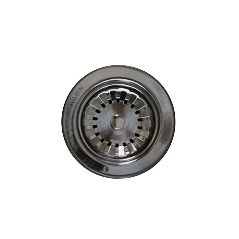Home Refinements by Julien - Drain For Ss And Fireclay Sinks, Polished Chrome, 3-1/2 - Polished Chrome