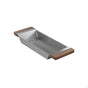 Home Refinements by Julien - Colander For Fira Sink W/Ledge, Walnut Handles, 6X17-1/4X2-1/4